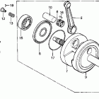 XR100R Коленвал