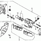 CR250R Задний суппорт тормозной