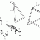 CR125R Подножки