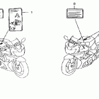 CBR900RR Предупредительные таблички
