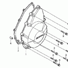 CBR1100XX Крышка картера левая