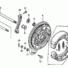 VT1100C Задний тормоз