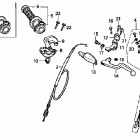 CR80R Рулевые переключатели и троса