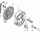 VF750C Задний тормоз