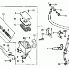 VT750CD Главный тормозной цилиндр - передний