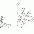 GL1500CF Руль и панель переднего номера