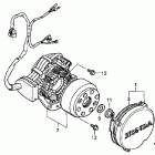 CR250R Крышка картера левая
