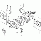 GL1500CF Коленвал и поршни