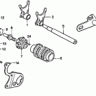 CR500R Вилка переключения передач