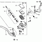 ST1100A Главный тормозной цилиндр перед.