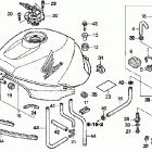 CBR1100XX Топливный бак 99-03