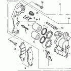 XR600R Передний тормозной суппорт