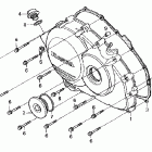 VFR800FI Крышка картера правая