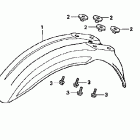 CR80R Переднее крыло