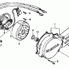 CR80R Крышка картера левая
