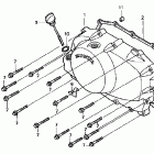 VT750CD Крышка картера правая