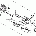 CR80R Задний суппорт тормозной