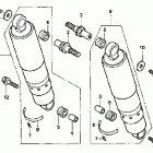 VT1100C Задний амортизатор