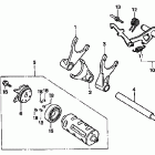 VT750CD Вилка переключения передач