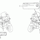 GL1500CF Лейбл предостережения
