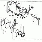 CR80R Передний тормозной суппорт