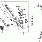 CR80R Главный тормозной цилиндр - передний
