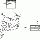 CR500R Лейбл предостережения