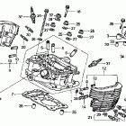 VT750CDA Головка цилиндров задняя