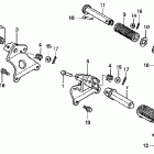 VF750C Подножки