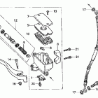 VT600CD Главный тормозной цилиндр - передний