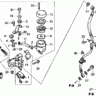CBR900RR Главный тормозной цилиндр - передний