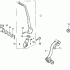 XR600R Педаль тормоза