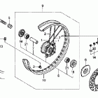 CR80R Переднее колесо