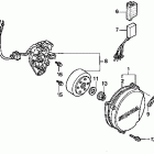 CR500R Крышка картера левая