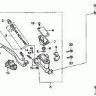 CR500R Главный тормозной цилиндр - передний