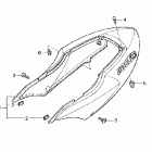 CBR600F4 Rear cowl ('99-'00)