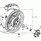 VT1100C Заднее колесо