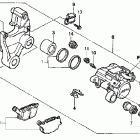 VT1100C2 Задний суппорт тормозной