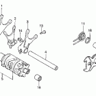 XR600R Вилка переключения передач