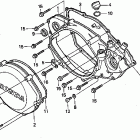CR500R Крышка картера правая