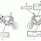 VF750C Лейбл предостережения