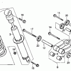 XR100R Задний амортизатор