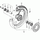 VT600CD Переднее колесо