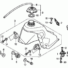 CR80R Топливный бак