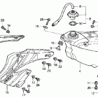 CR125R Топливный бак
