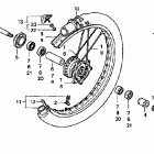 CR125R Переднее колесо