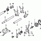 CR80R Вилка переключения передач