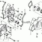 VFR800FI Крышка картера левая