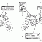 VT750CDA Предупредительные таблички