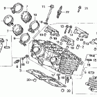 VF750C Головка цилиндров задняя